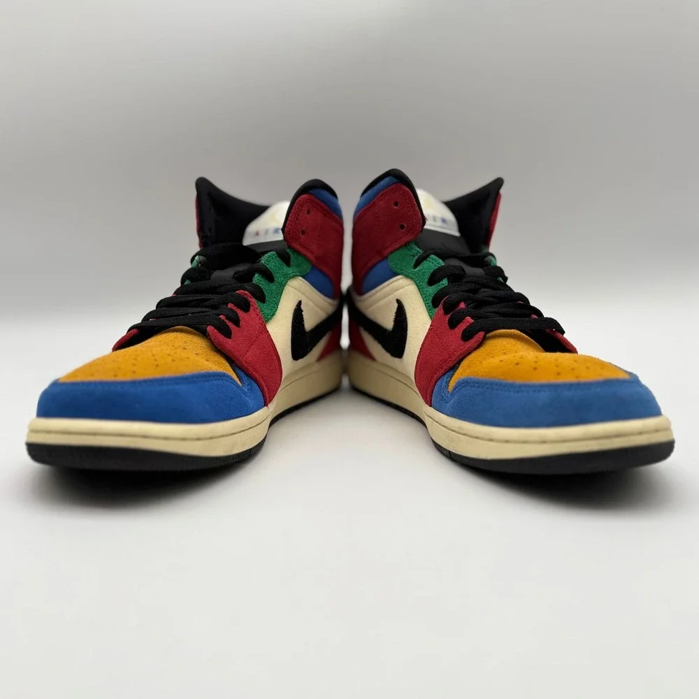 Air Jordan 1 Mid SE Fearless Blue the Great Multi-Color CU2805-100 Mens 10